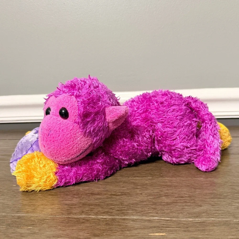 Pink Purple‎ Monkey Plush Stuffed Animal Hug Me Heart Valentines Toy 12 Inch